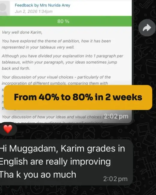 From 40% to 80% in 2 weeks